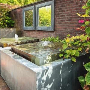 garden patio design, outdoor mirror
